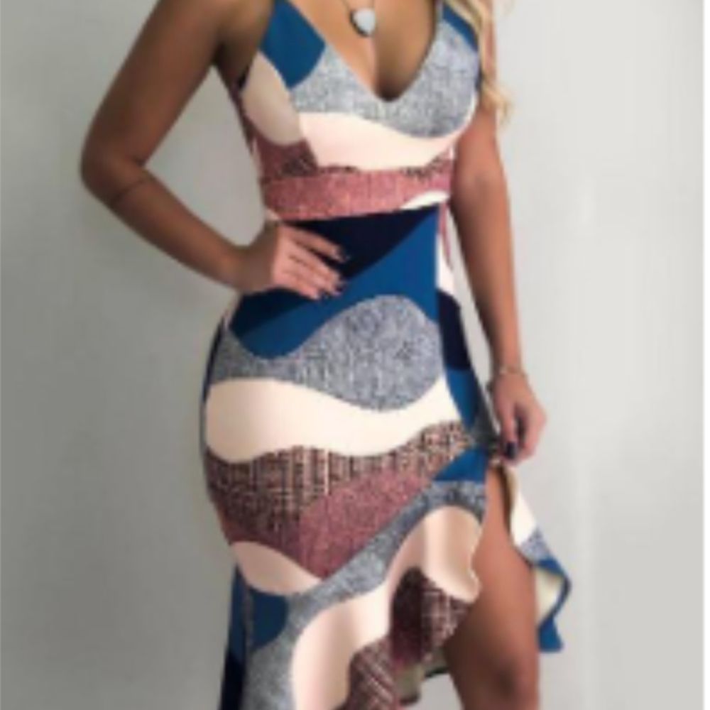 Sexy multicolored dress